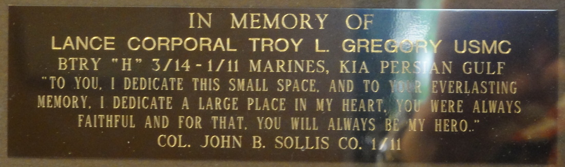 LCpl. Troy L. Gregory LCpl. Troy L. Gregory