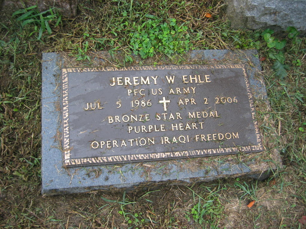 PFC Jeremy W. Ehle 3 PFC Jeremy W. Ehle 3
