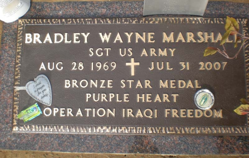 SGT Bradley Wayne Marshall 3 SGT Bradley Wayne Marshall 3