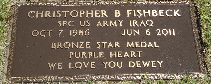 SPC Christopher B. Fishbeck 12 SPC Christopher B. Fishbeck 12