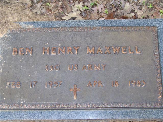 Staff Sgt. Ben H. Maxwell 2 Staff Sgt. Ben H. Maxwell 2